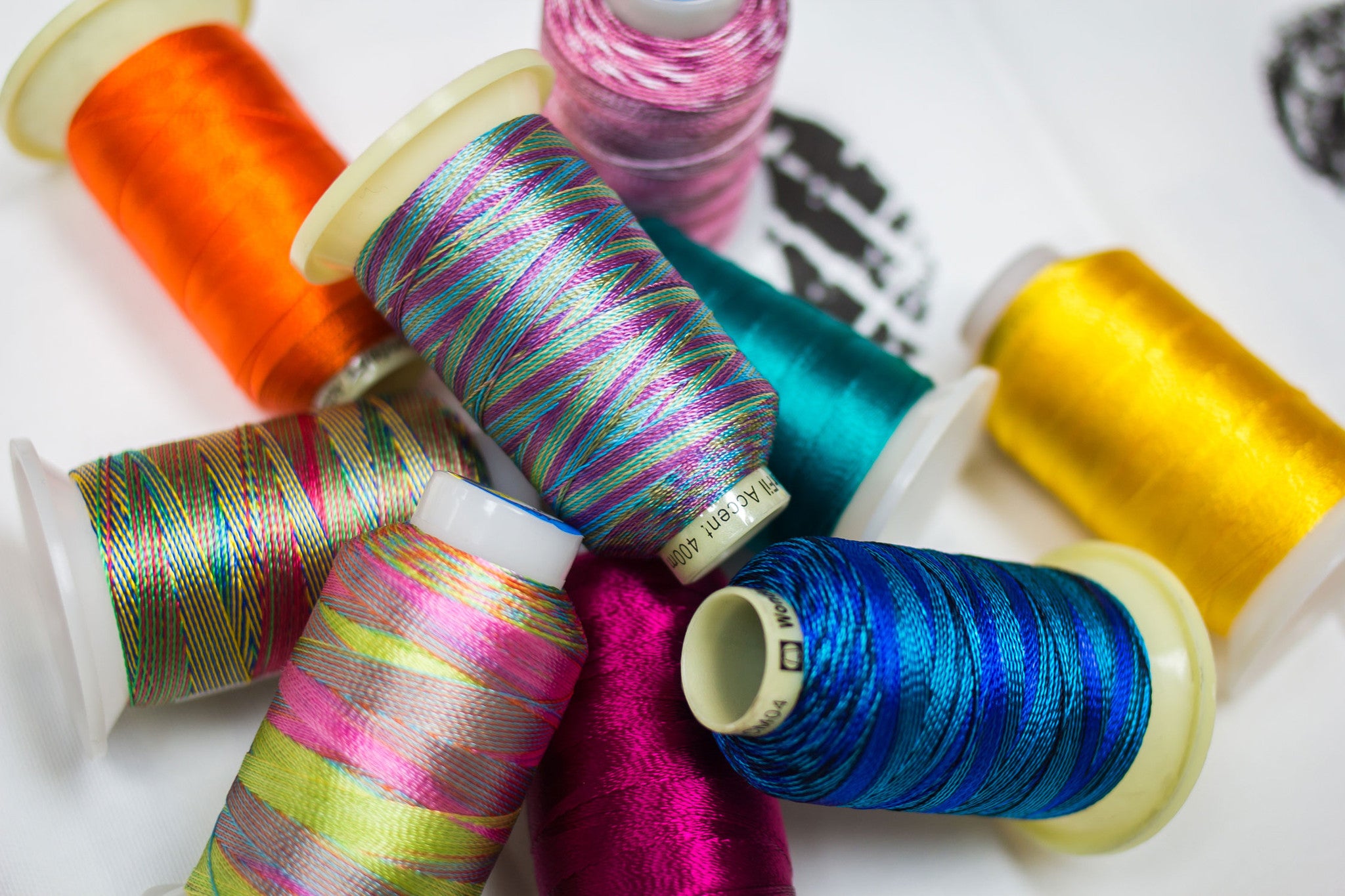 Mediterranean, Hand Dyed Cotton Machine Embroidery Thread, Machine