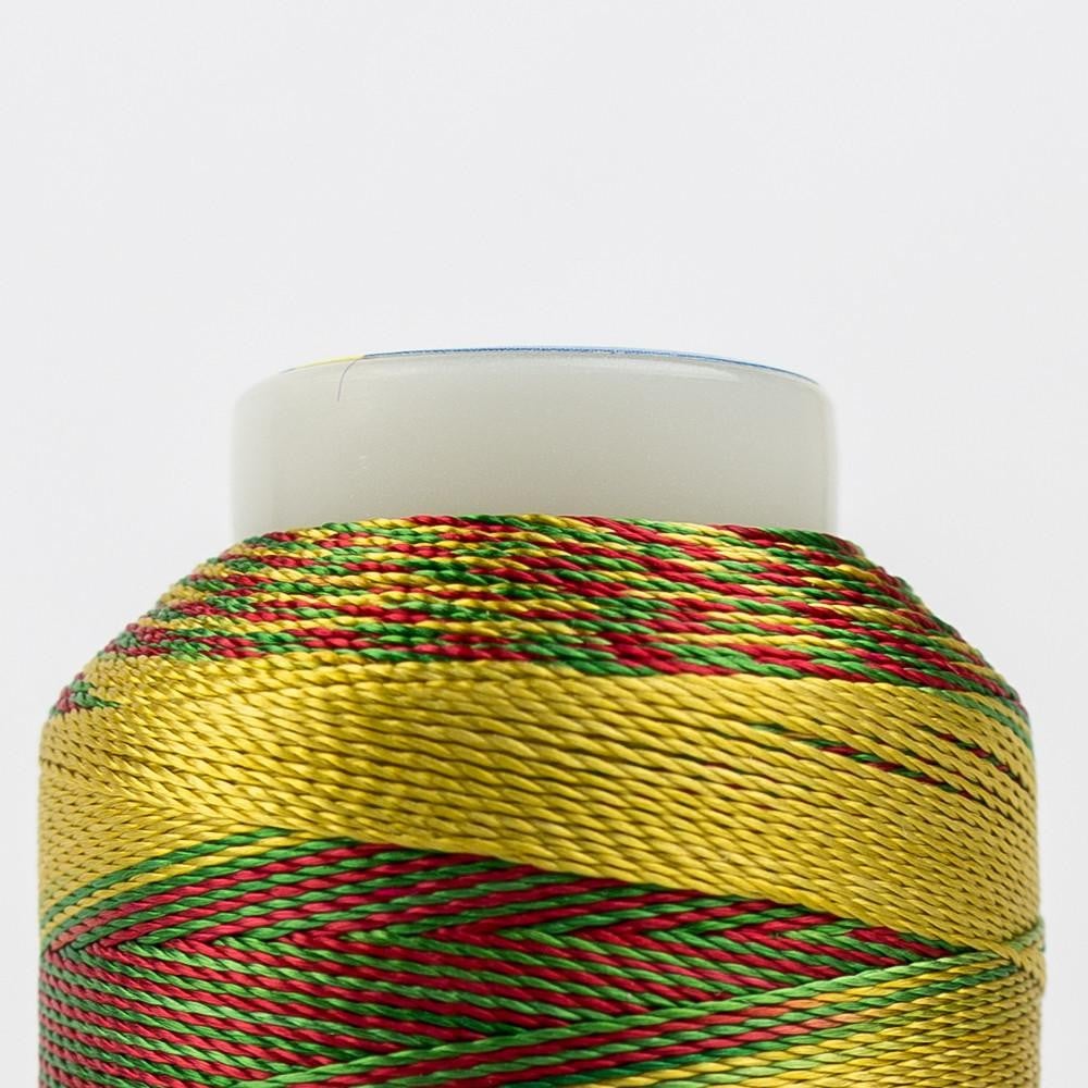 ACM27 - Accent™ 12wt Rayon Green Honey Red Thread WonderFil