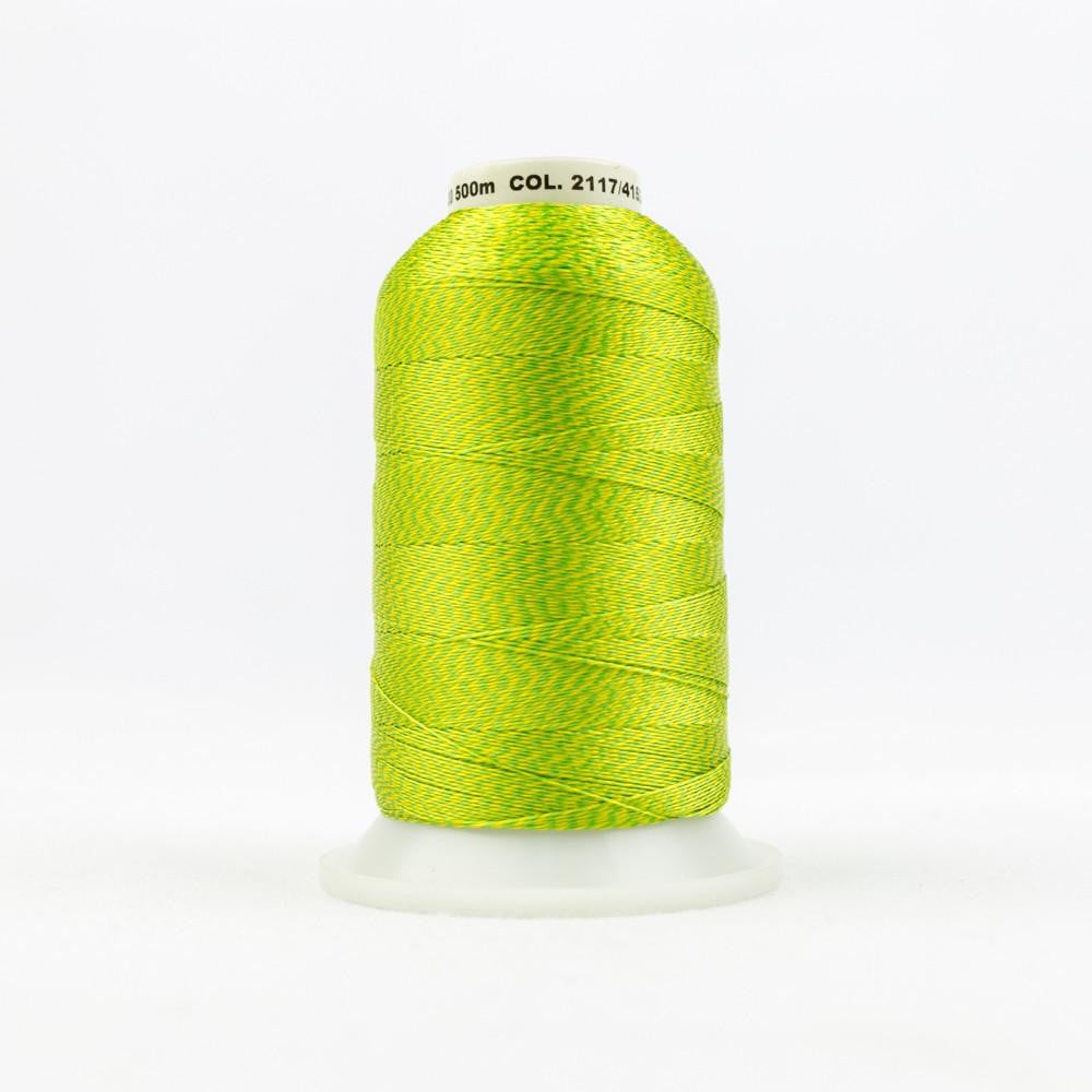DT77 - D-Twist™ 20wt  Rayon Gold Green Thread WonderFil