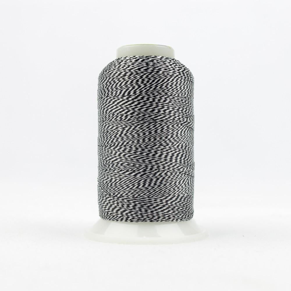 DT23 - D-Twist™ 20wt Rayon Black White Thread WonderFil