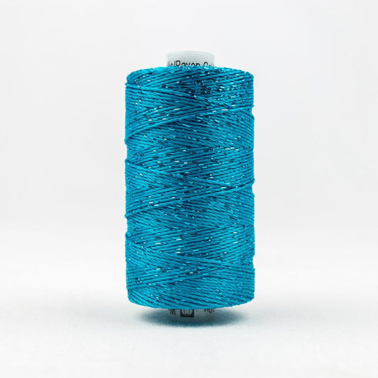DZ538 - Dazzle™ Rayon and Metallic Dark Turquoise Thread WonderFil