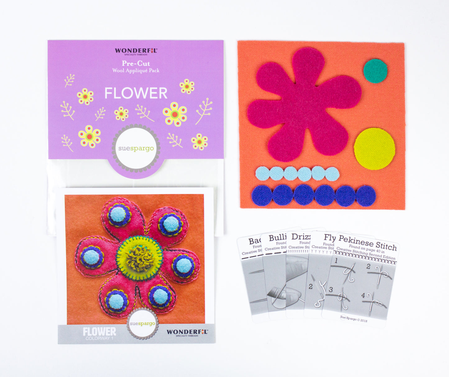 SSPWK - Pre-cut wool kits by Sue Spargo WonderFil