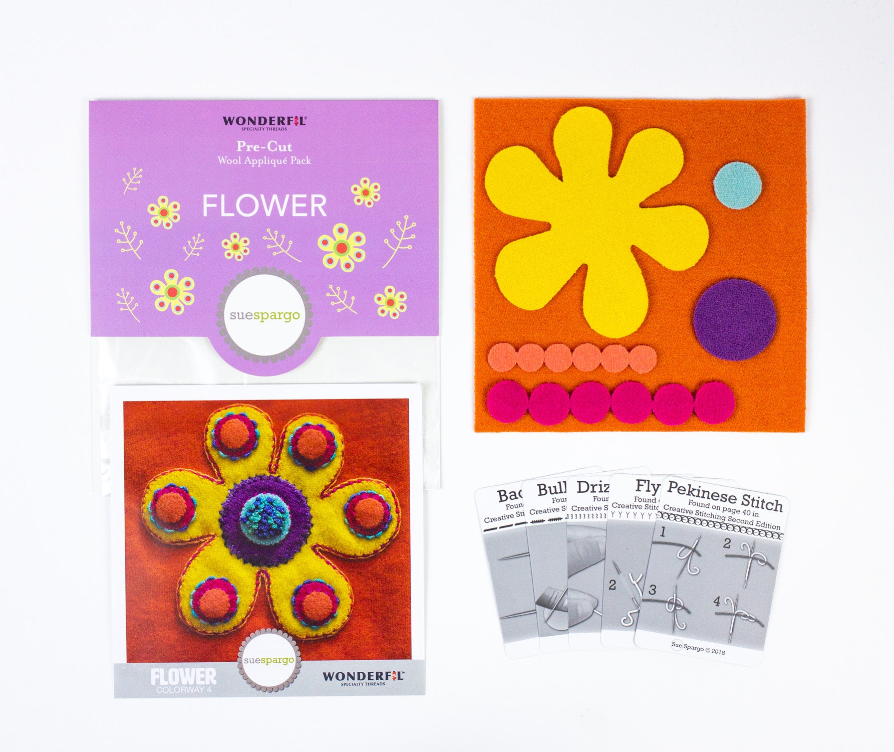 SSPWK - Pre-cut wool kits by Sue Spargo WonderFil