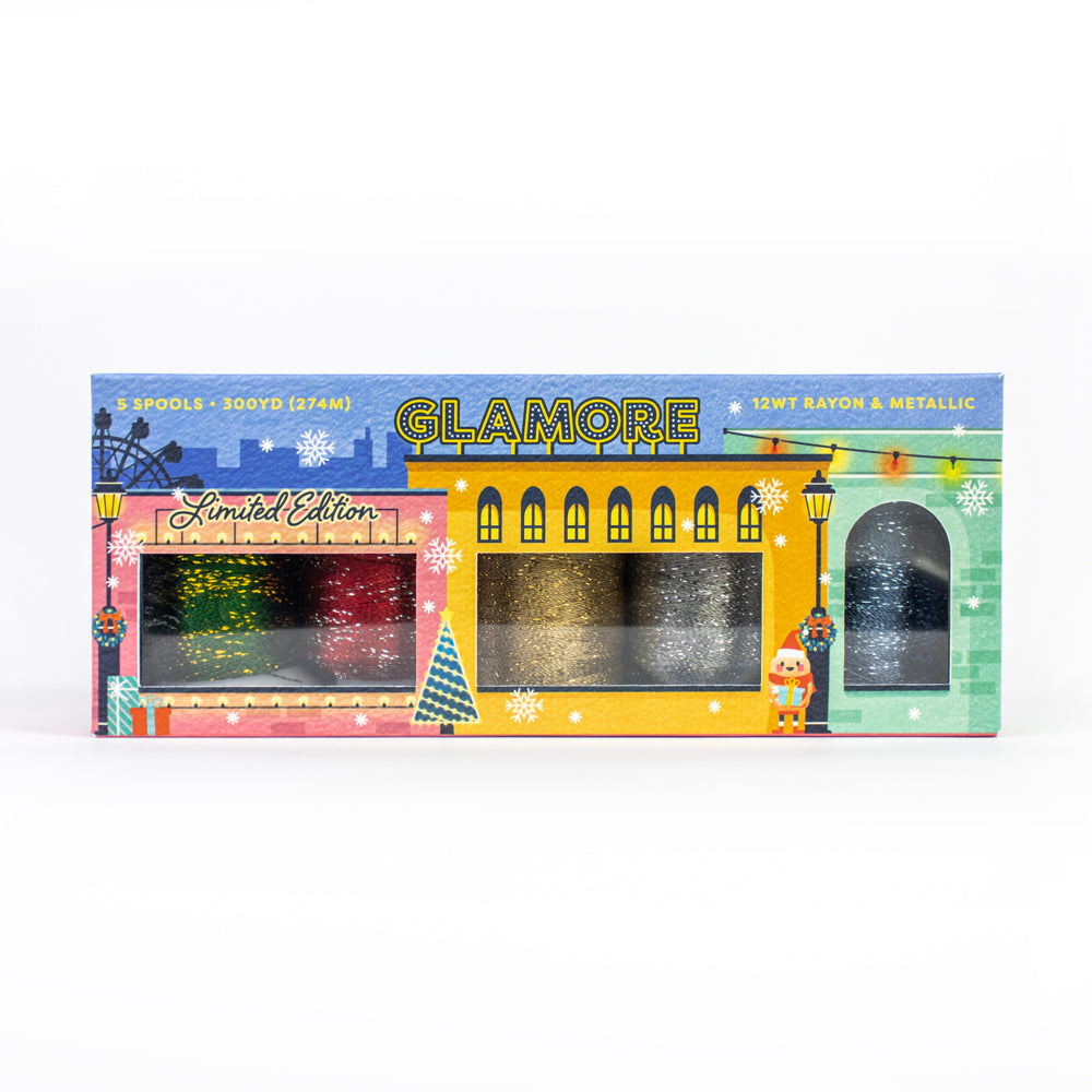 GlaMore™️ 12wt Rayon & Metallic Holiday Pack WonderFil Europe