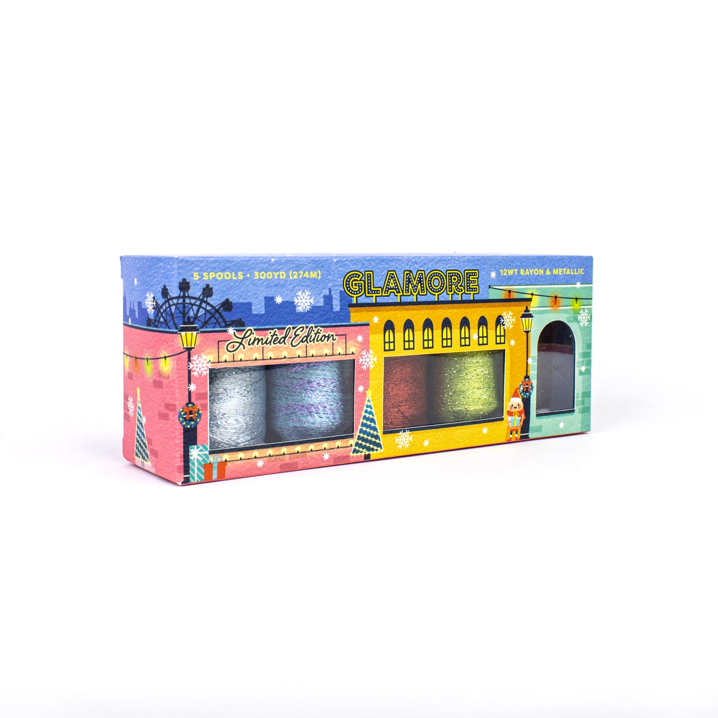 GlaMore™️ 12wt Rayon & Metallic Holiday Pack WonderFil Europe