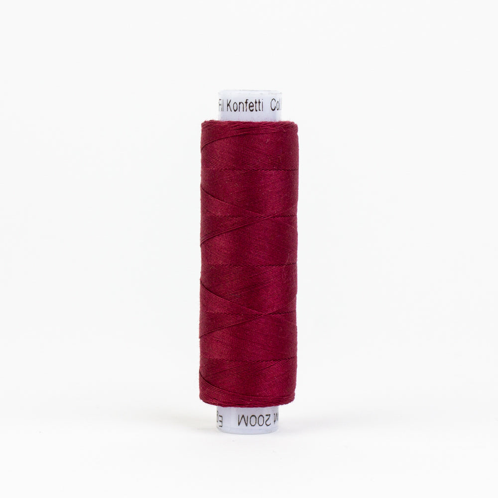 KT301 - Konfetti™ 50wt Egyptian Cotton Burgundy Thread WonderFil