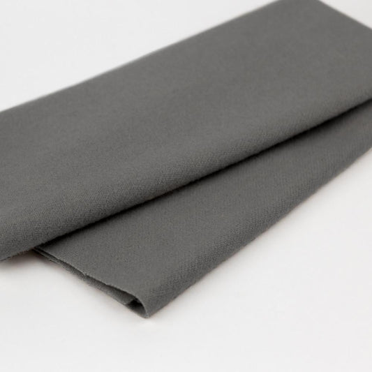 LN04 - Grey Flannel Merino Wool Fabric WonderFil