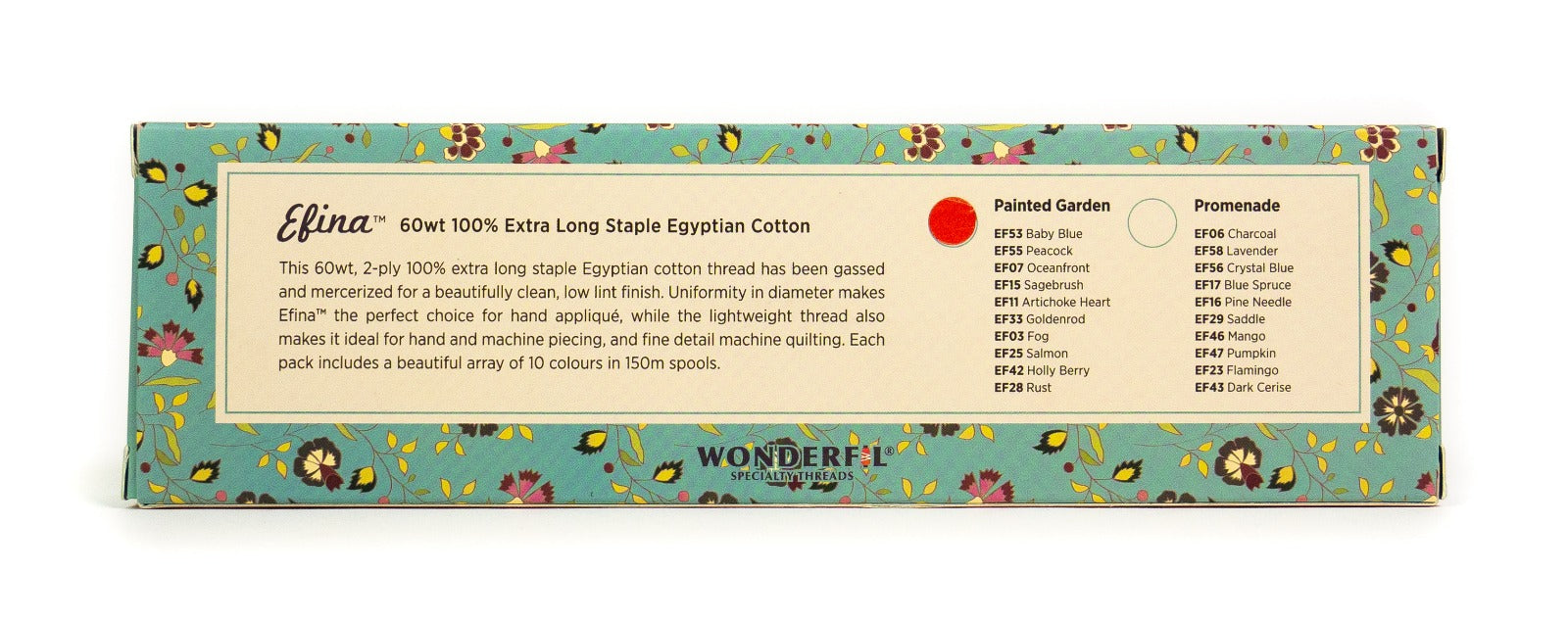 Petra Prins Efina Packs - Egyptian Cotton Threads WonderFil Online EU
