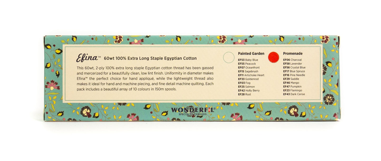 Petra Prins Efina Packs - Egyptian Cotton Threads WonderFil Online EU