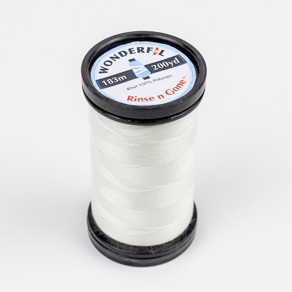 40wt  Rinse 'N Gone Washaway Polyester Thread WonderFil