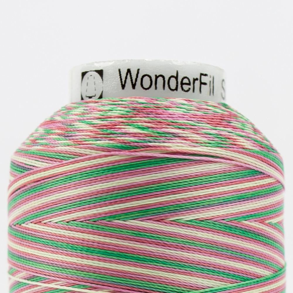 SCM04 - Silco™ 35wt Cotton Teal Yellow Pinks Thread WonderFil