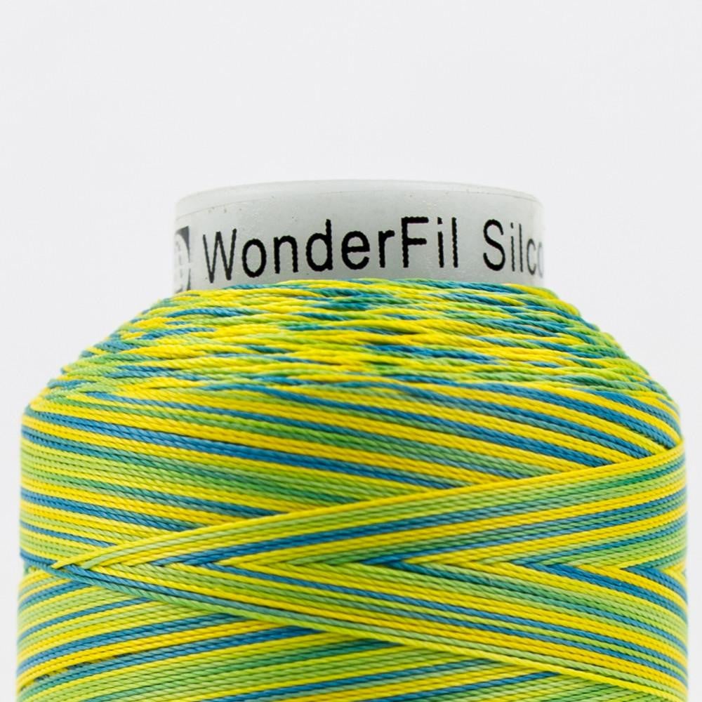 SCM22 - Silco™ 35wt Cotton Blue Yellow Green Thread WonderFil