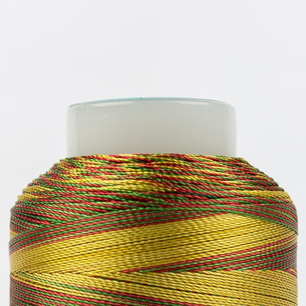 SD27 - Mirage™ 30wt Rayon Green Honey Red Thread WonderFil