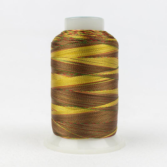 SD27 - Mirage™ 30wt Rayon Green Honey Red Thread WonderFil