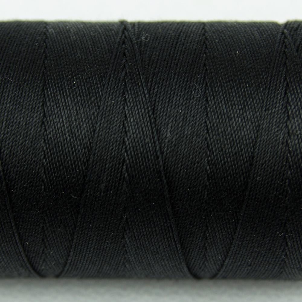 SP200 - Spagetti™ 12wt Egyptian Cotton Black Thread WonderFil