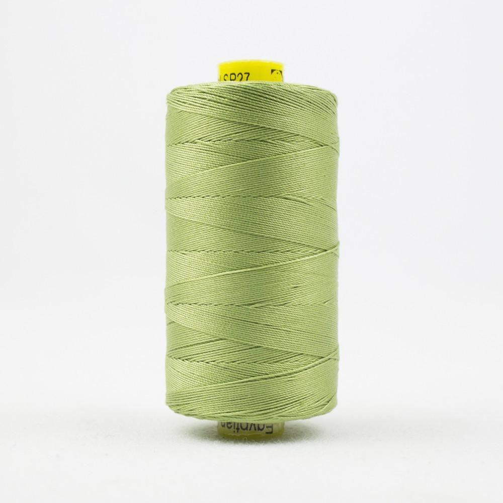 SP27 - Spagetti 12wt Egyptian Cotton Soft Green Thread - WonderFil –  WonderFil Europe