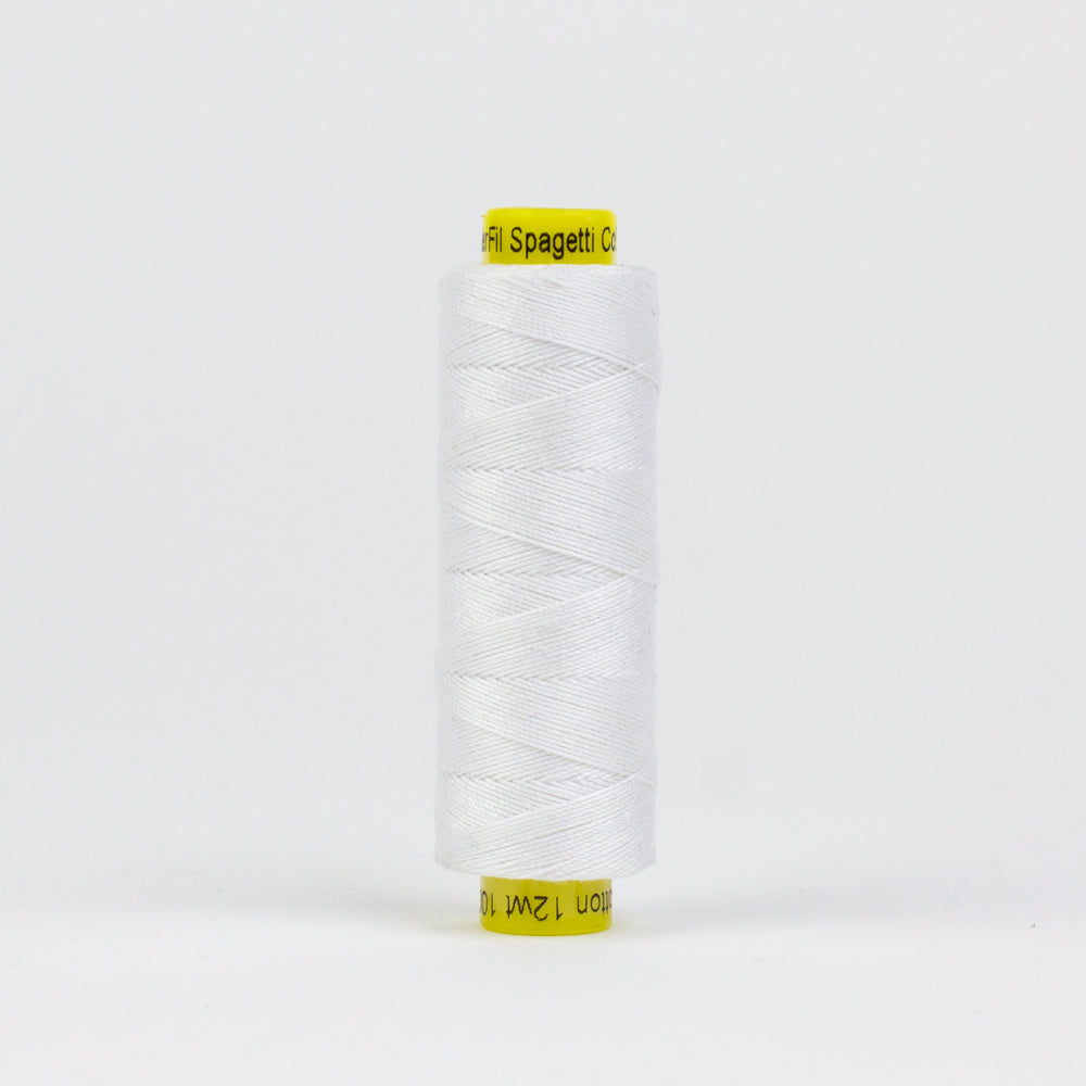 SP100 - Spagetti™ 12wt Egyptian Cotton White Thread WonderFil