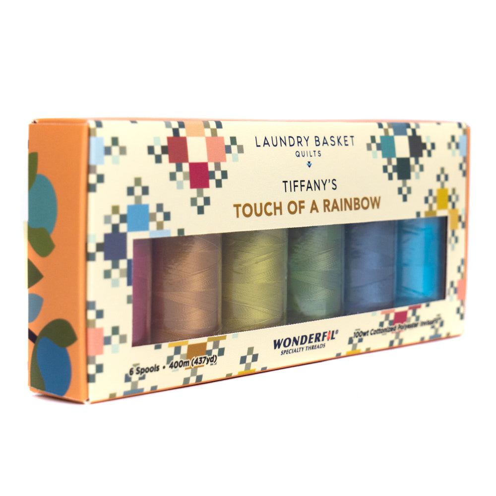 Tiffany’s Touch of a Rainbow by Edyta Sitar - Invisible Thread Pack WonderFil Online EU