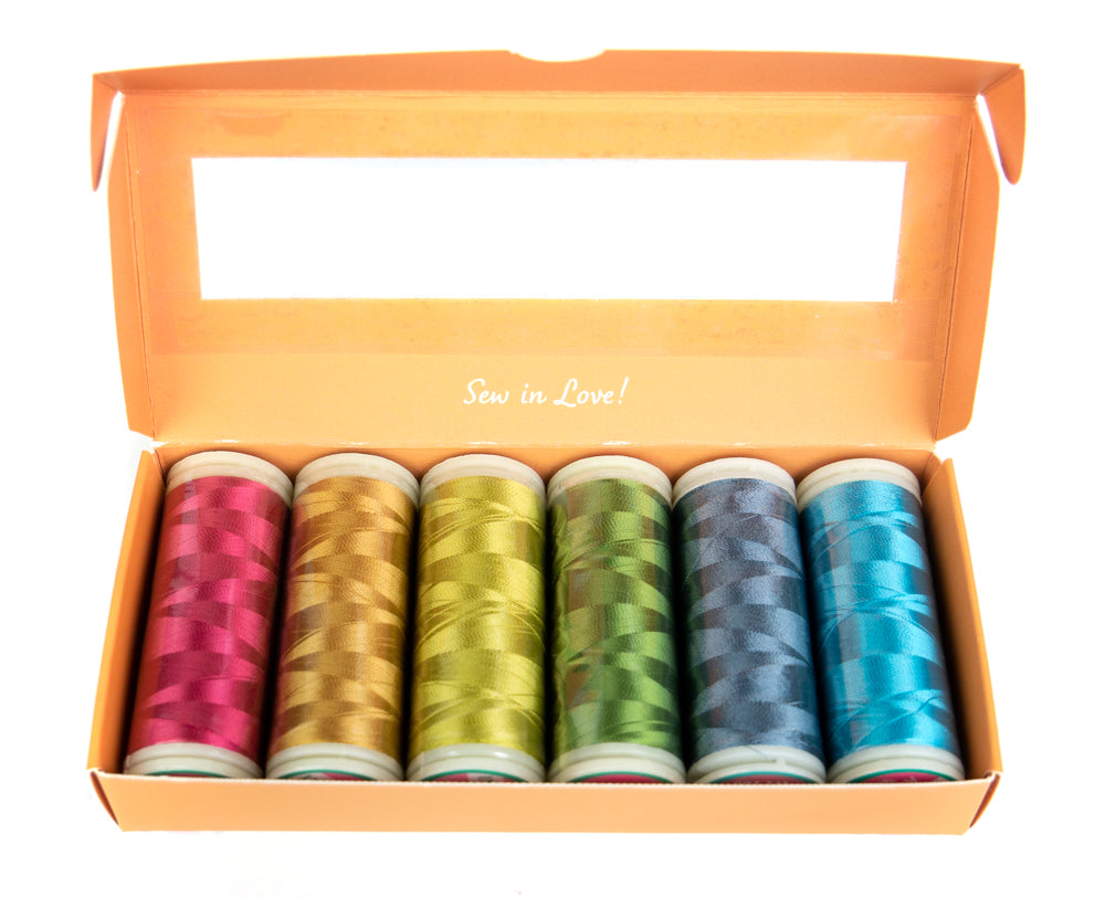 Tiffany’s Touch of a Rainbow by Edyta Sitar - Invisible Thread Pack WonderFil Online EU