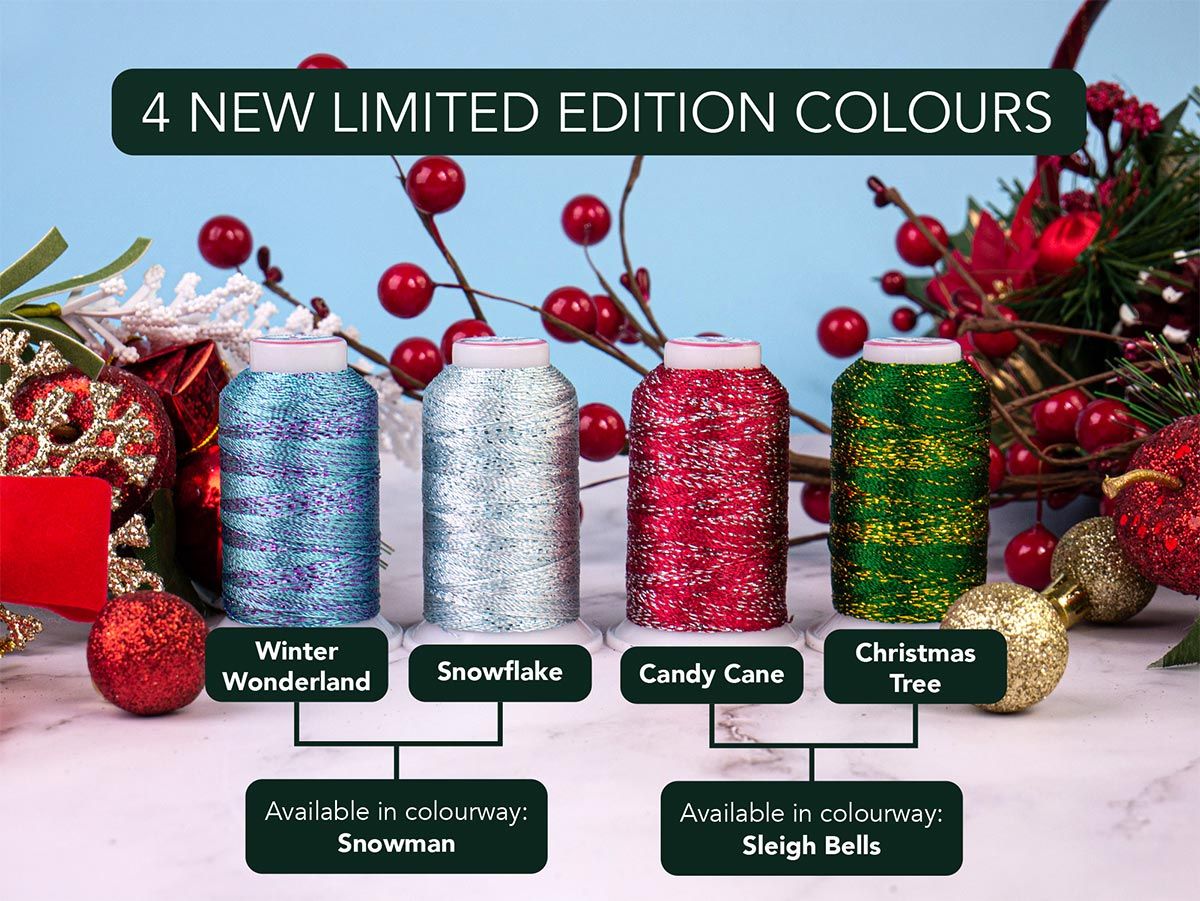 GlaMore™️ 12wt Rayon & Metallic Holiday Pack WonderFil Europe