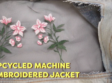 Maura Kang DIY Upcycled Hand Embroidered Jacket - WonderFil Europe