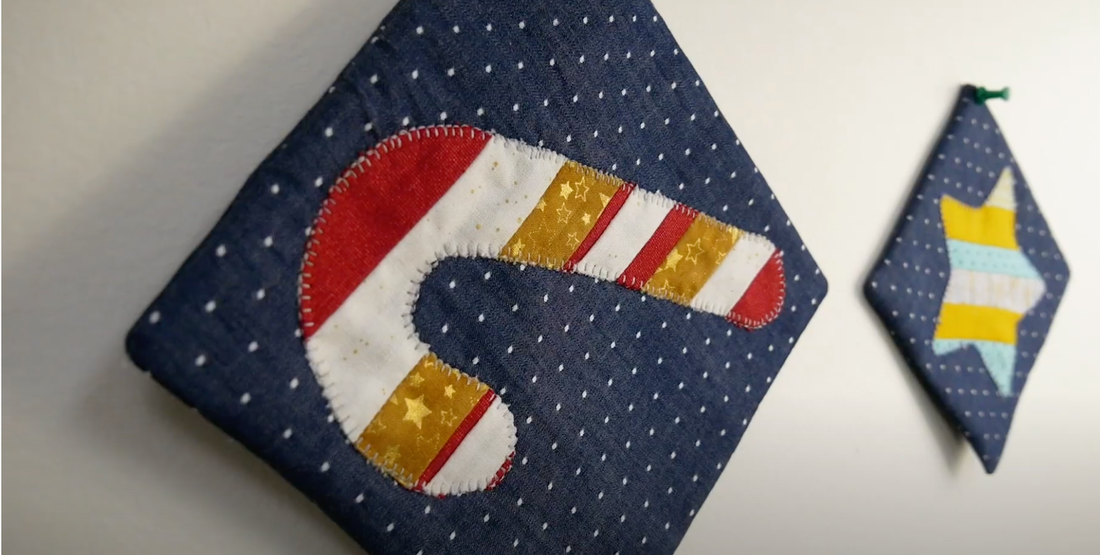 1hr Scrappy Christmas Potholder – Perfect for using up your scraps!