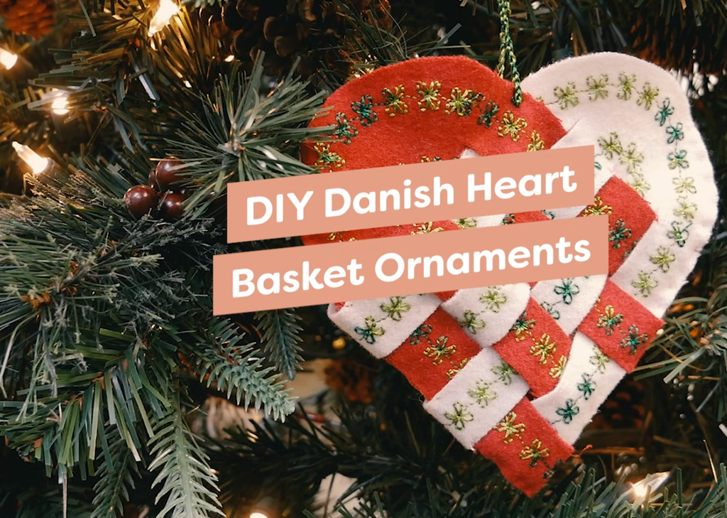 DIY Danish Heart Basket Ornaments
