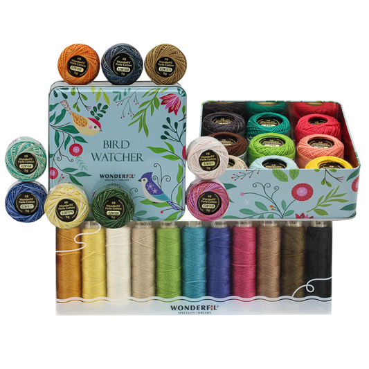 Bird Watcher – Wool Quilt Kit WonderFil Europe