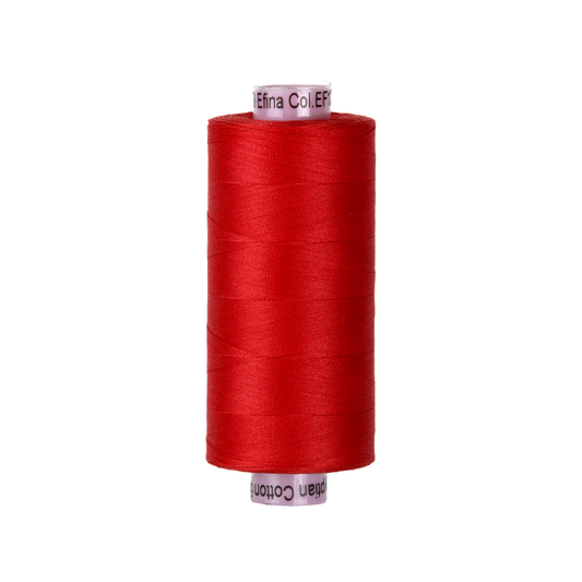 EF120 - Efina 60wt Egyptian Cotton Wild Poppy Red Thread WonderFil