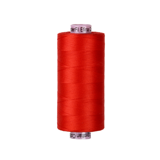 EF121 - Efina 60wt Egyptian Cotton Wild Fire Engine Red Thread WonderFil