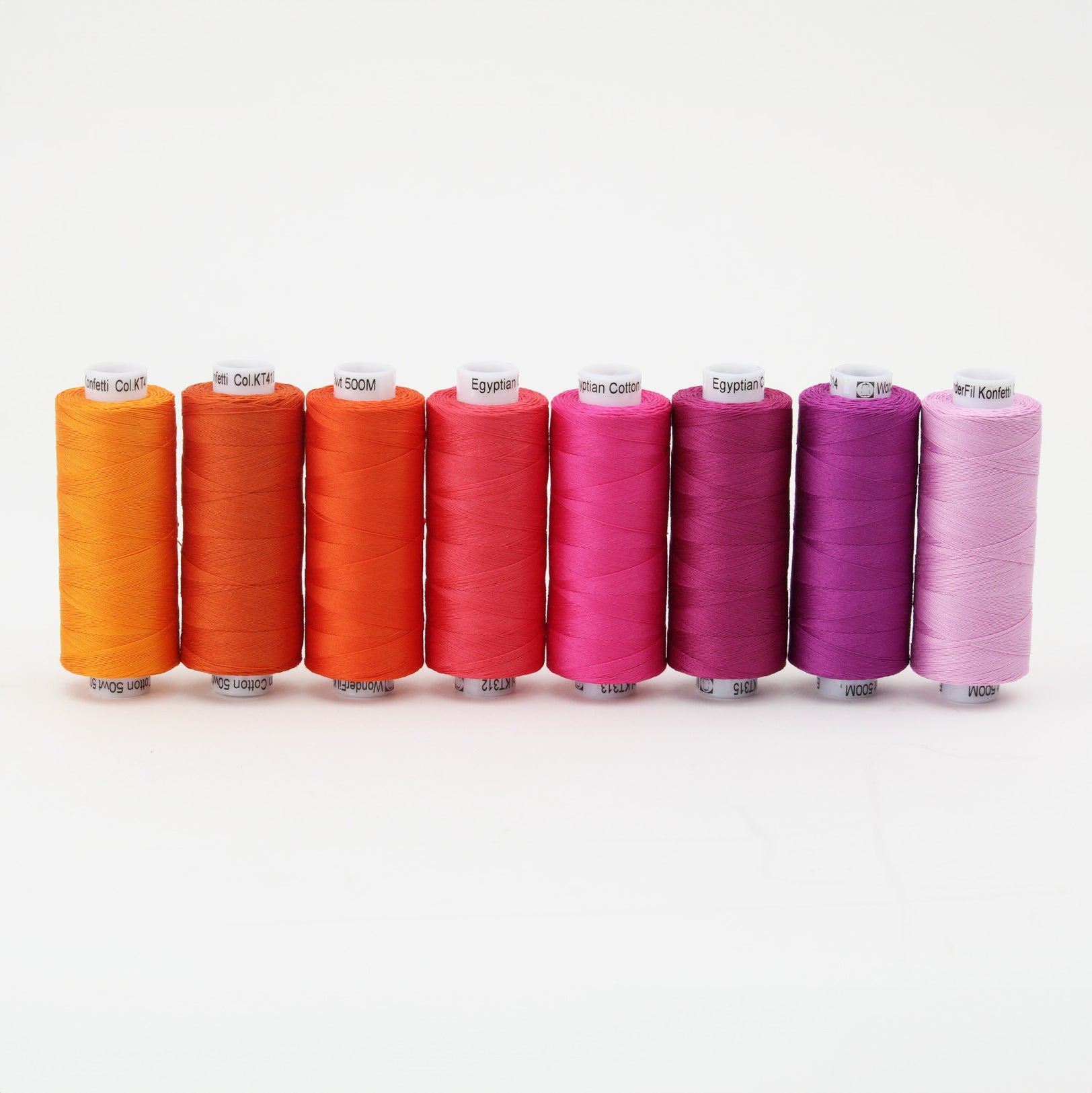 Lot 24 WonderFil Tutti Dazzle Egyptian Assorted Cotton hotsell Thread 1000 meter spools