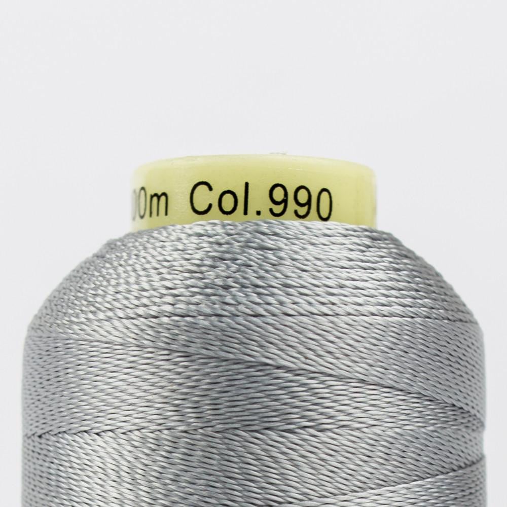 AC990 - Accent™ 12wt Rayon Light Grey Thread WonderFil