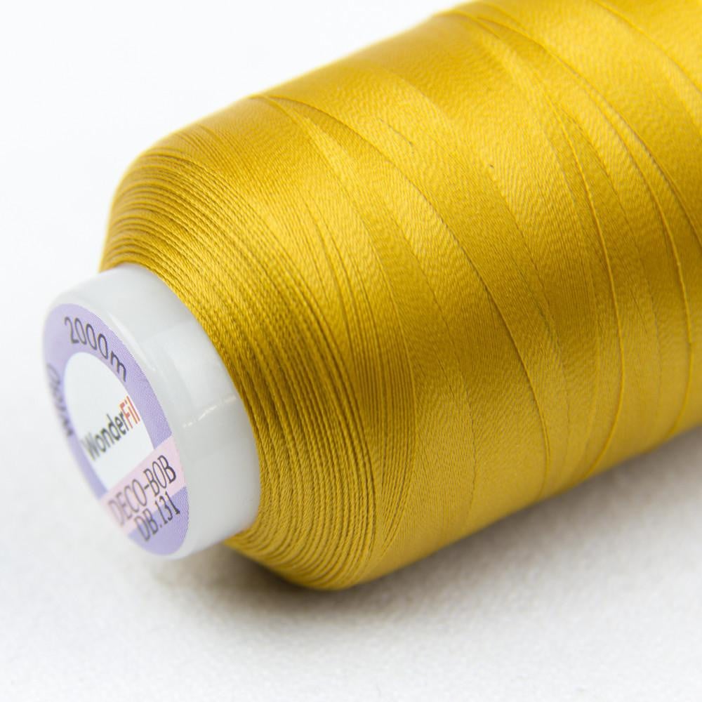DB131 - DecoBob™ Cottonized Polyester Dark Gold Thread WonderFil