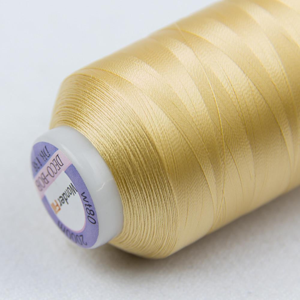 DB138 - DecoBob™ Cottonized Polyester Soft Gold Thread WonderFil