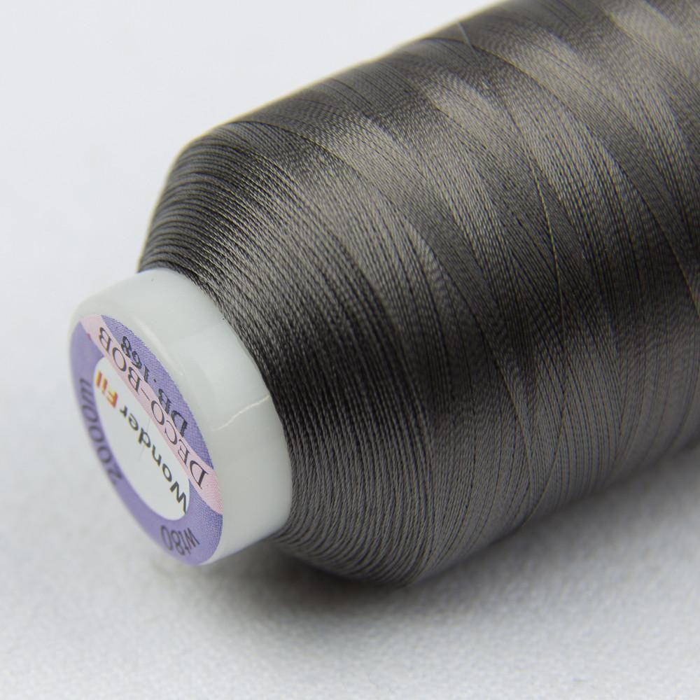 DB168 - DecoBob™ Cottonized Polyester Charcoal Thread WonderFil