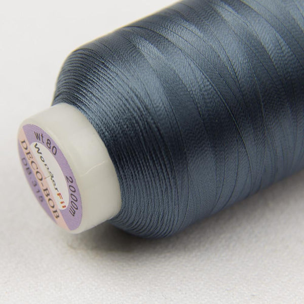 DB315 - DecoBob™ Cottonized Polyester Blue Thread WonderFil