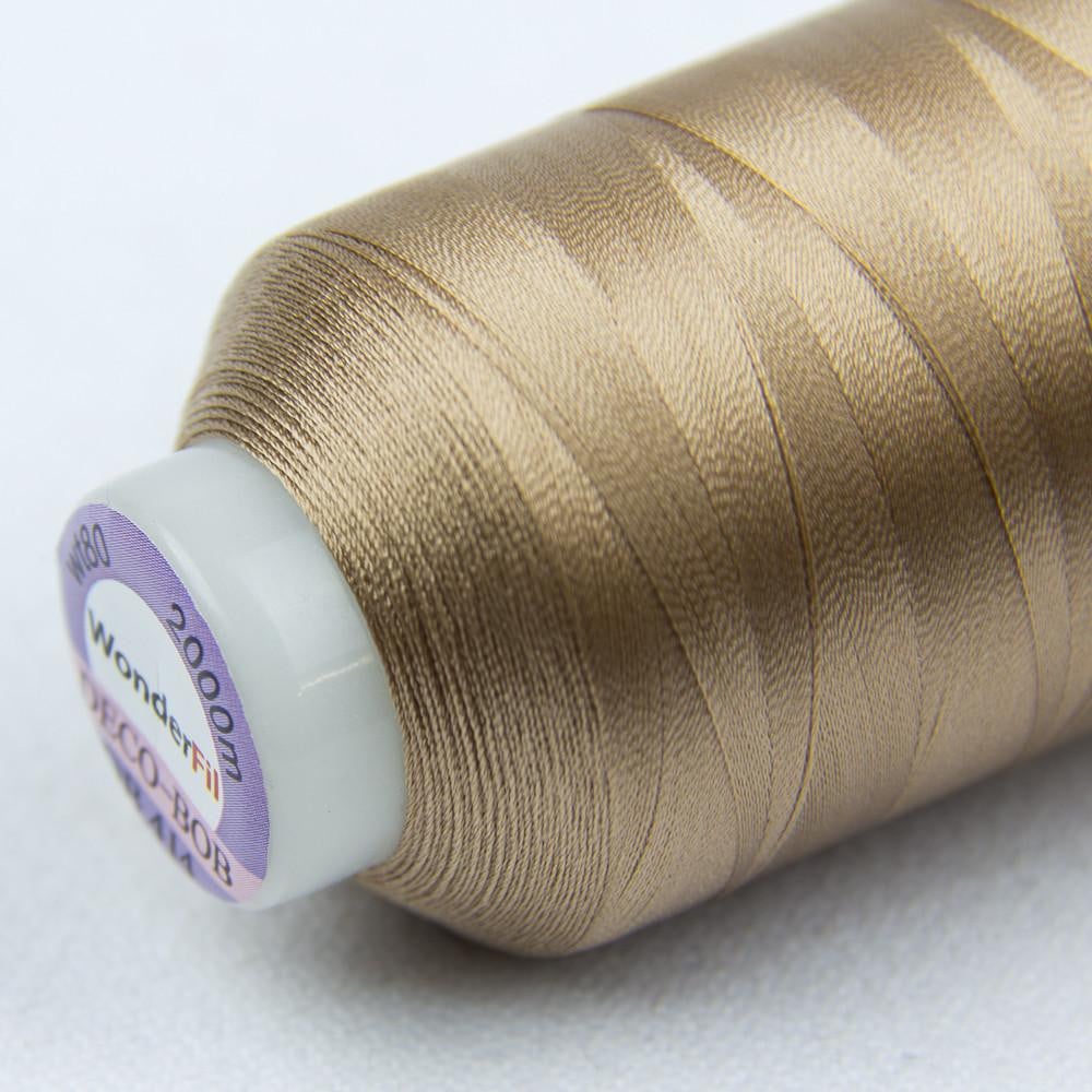 DB414 - DecoBob™ Cottonized Polyester Soft Tan Thread WonderFil