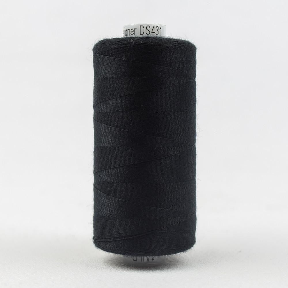 DS431 - Designer™ All purpose 40wt Polyester Black Thread WonderFil