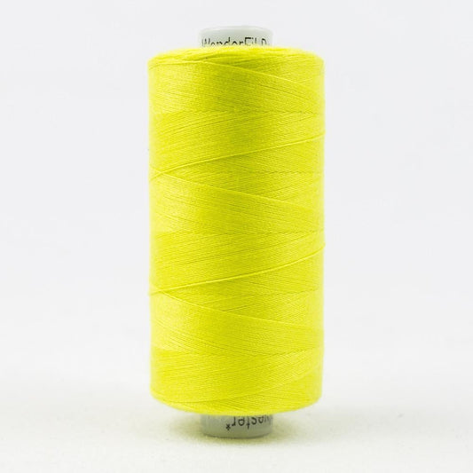 DS822 - Designer™ All purpose 40wt Polyester Chartreuse Yellow Thread WonderFil
