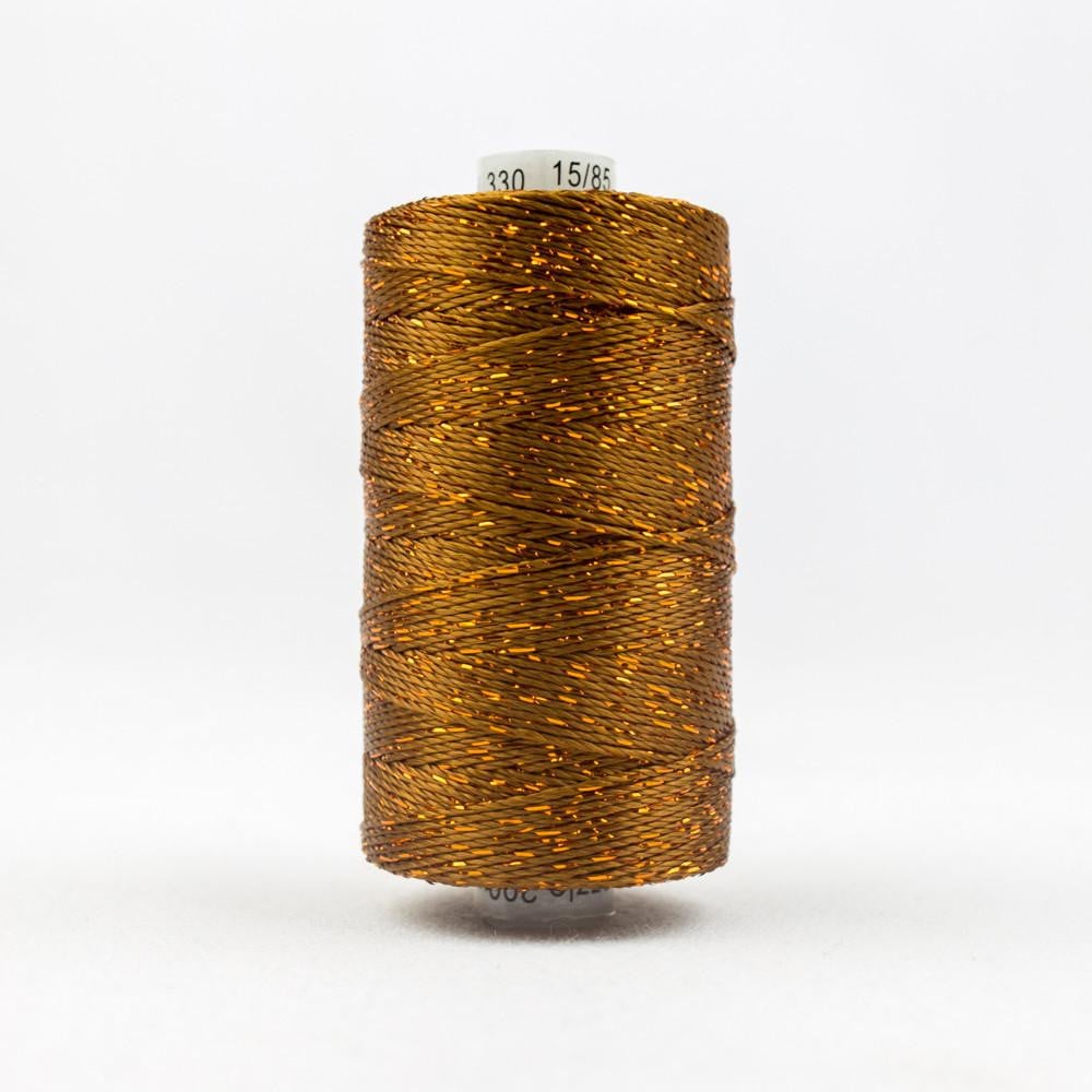 DZ330 - Dazzle™ Rayon and Metallic Acorn Brown Thread WonderFil
