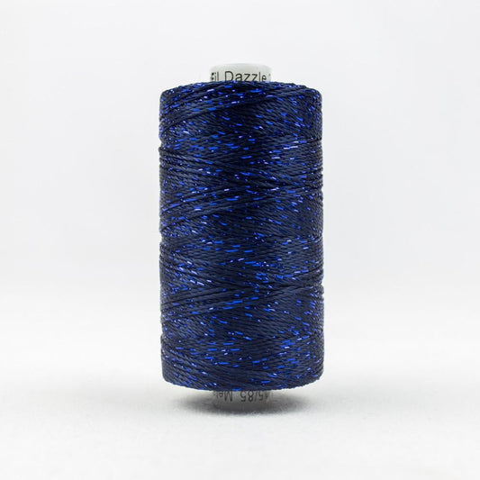 DZ7148 - Dazzle™ Rayon and Metallic Midnight Blue Thread WonderFil