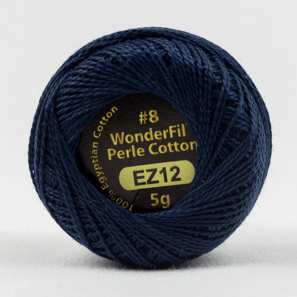 EL5G12 - Eleganza™ 8wt Egyptian Cotton Navy Thread WonderFil