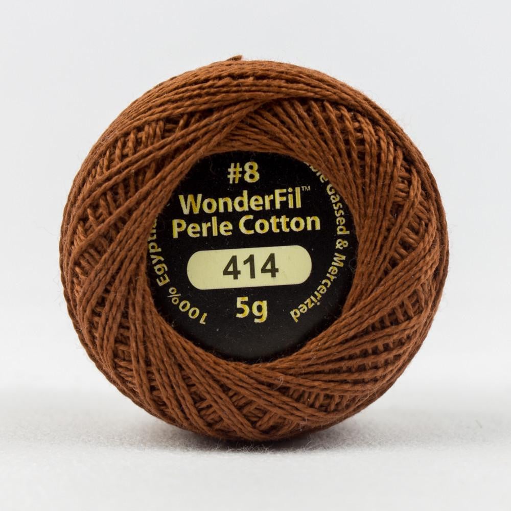 EL5G414 - Eleganza™ 8wt Egyptian Cotton Saddle Brown Thread WonderFil