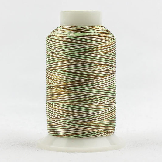 FB37 - FabuLux™ 40wt Trilobal Polyester Mint Chocolate Chip Thread WonderFil