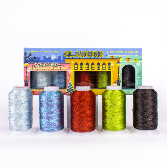 GlaMore™️ 12wt Rayon & Metallic Holiday Pack WonderFil Europe