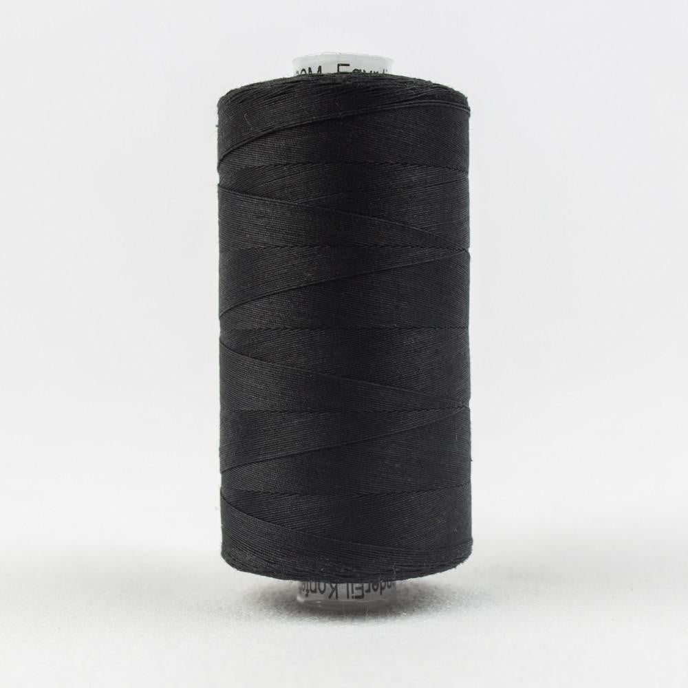 KT200 - Konfetti™ 50wt Egyptian Cotton Black Thread WonderFil