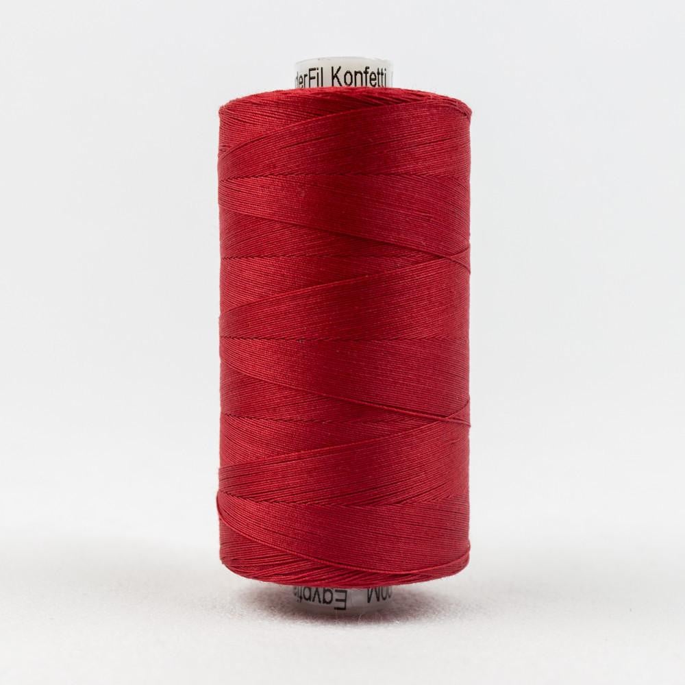 KT302 - Konfetti™ 50wt Egyptian Cotton Christmas Red Thread WonderFil