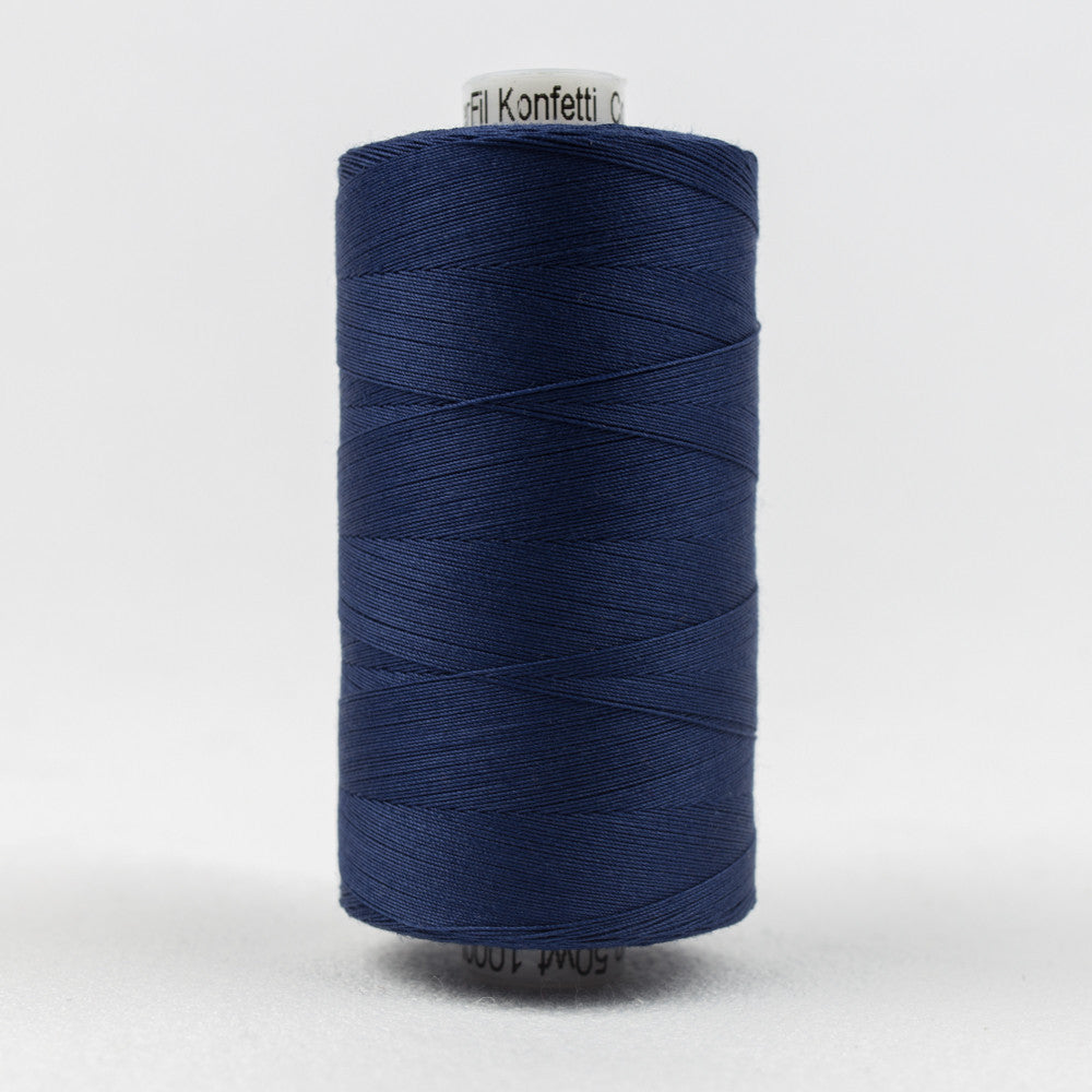 KT601 - Konfetti™ 50wt Egyptian Cotton Navy Thread WonderFil