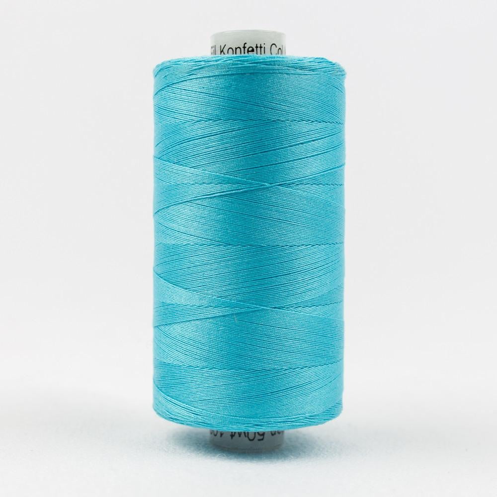 KT608 - Konfetti™ 50wt Egyptian Cotton Medium Peacock Blue Thread WonderFil
