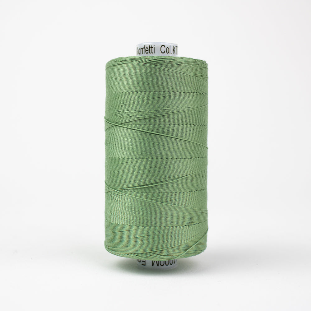KT717 - Konfetti™ 50wt Egyptian Cotton Thread Army Green WonderFil